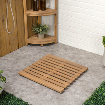 Paige Modern Classic Acacia Wood Slat Mat